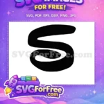 Free Minnie Initial S Free Bold Font Disney Free SVG - Instant Download