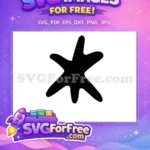 Free Minnie Font Letter K Free Black Silhouette Alphabet Free SVG - Instant Download