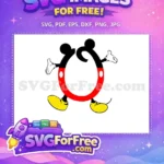 Free Minnie Mouse Font Free Number 1 Outline Free SVG - Instant Download