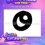 Free Black Outline Free Number One Minnie Free SVG - Instant Download