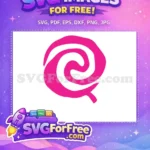Free Pink Swirl Symbol Free Heart of Te Fiti Moana Free SVG - Instant Download