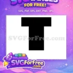 Free Bold Minnie Font Free Black Silhouette Initial Free SVG 1 - Instant Download