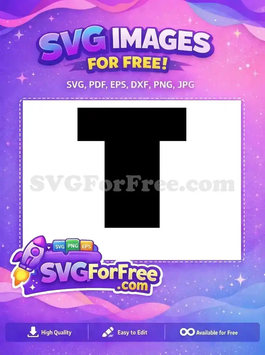 Free Bold Minnie Font Free Black Silhouette Initial Free SVG 1