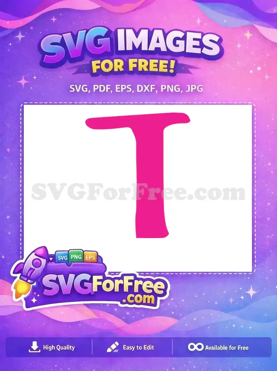 Free Pink Minnie Initial Free Letter T Minnie Free SVG