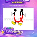 Free Polka Dot Bow Free Yellow Shoes Minnie Font Free SVG - Instant Download