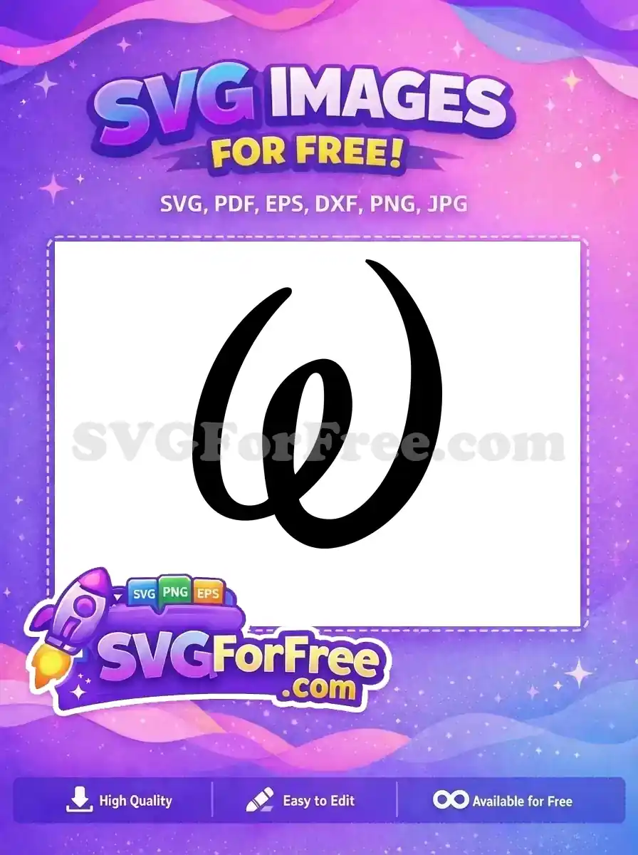 Free Black Minnie Initial Free W Font Minnie Free SVG
