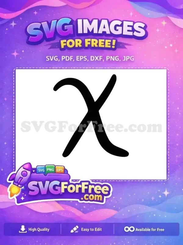 Free Minnie Initial Free Letter X Minnie Free SVG
