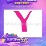 Free Pink Minnie Free Letter Y Alphabet Free SVG - Instant Download