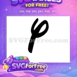 Free Minnie Initial Free Letter P Minnie Free SVG - Instant Download