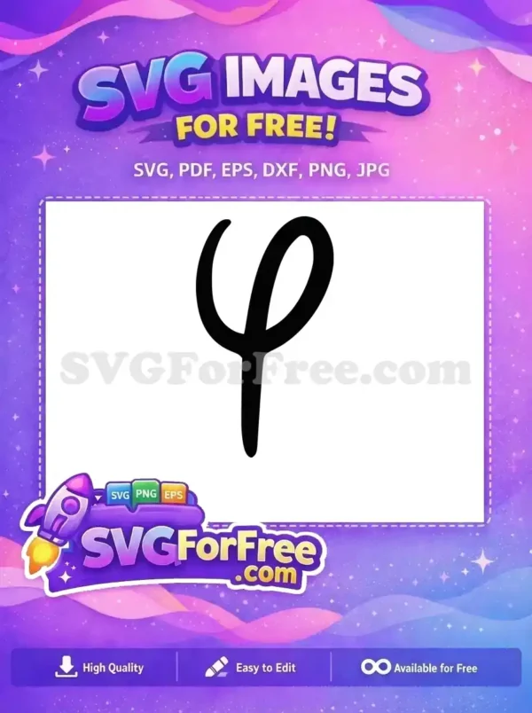 Free Minnie Letter Free Black Bold Initial Free SVG
