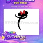 Free Red Bow Free Minnie Font Number 1 Free SVG 2 - Instant Download
