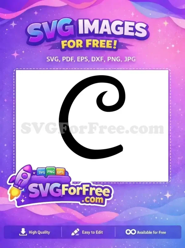 Free Minnie Bold C Font Free Letter Free SVG