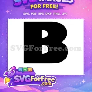 Free Black Letter B Free Minnie Font Alphabet Free SVG 1