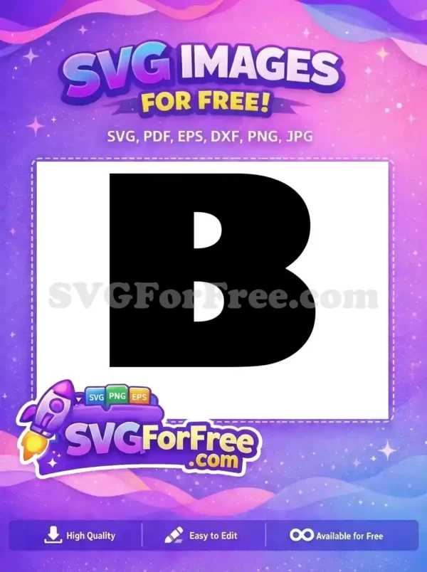Free Black Letter B Free Minnie Font Alphabet Free SVG 1