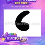 Free Minnie Mouse Ear Free Font Number 1 Free SVG - Instant Download