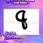 Free Bold Minnie Font Free Black Silhouette Initial Free SVG 2 - Instant Download
