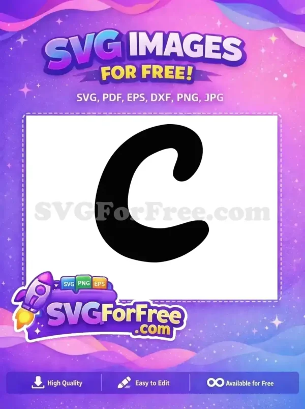 Free Black Letter C Free Minnie Font Alphabet Free SVG 2 Free Black Letter C Free Minnie Font Alphabet Free SVG 2
