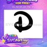 Free Minnie Initial Free Curved Font Disney Free SVG - Instant Download