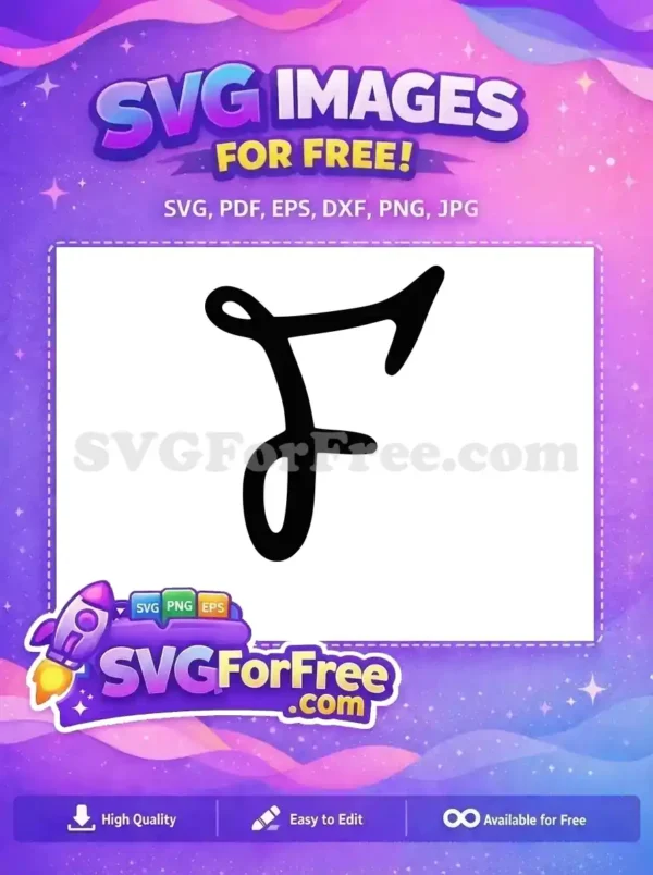 Free Minnie Font Letter F Free Cursive Black Alphabet Disney Free SVG