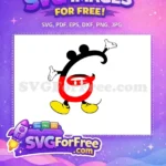 Free Mickey Letter G Yellow Shoes Free Red Shorts Minnie Font Free SVG - Instant Download