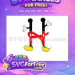 Free Black Head Free Red Pants Minnie Font Free SVG - Instant Download