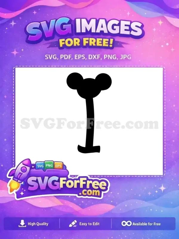 Free Minnie Mouse Ears I Free Black Silhouette Disney Free SVG