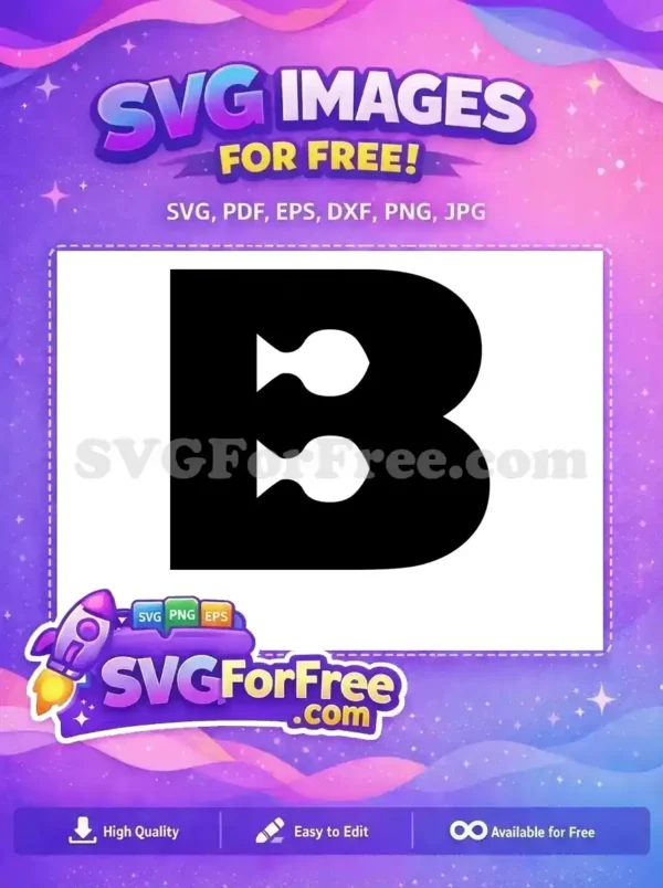 Free Minnie Mouse Font Letter B Free Black Bow Silhouette Disney Alphabet Free SVG