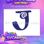 Free Dark Blue Minnie Free Swirl Monogram Initial Free SVG - Instant Download