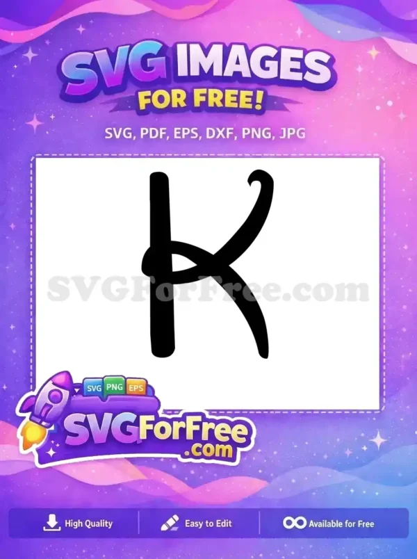 Free Cursive Letter K Free Alphabet Letter K Minnie Font Free SVG Free Cursive Letter K Free Alphabet Letter K Minnie Font Free SVG