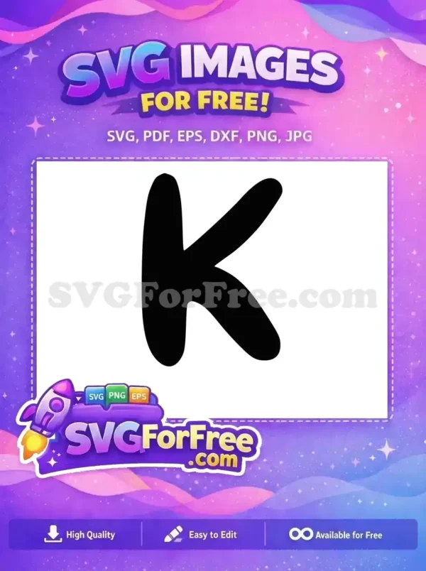 Free Black Letter K Free Minnie Font Alphabet Free SVG 2 Free Black Letter K Free Minnie Font Alphabet Free SVG 2