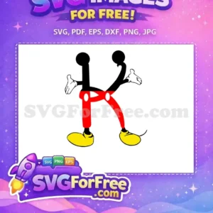 Free Black Ears Free Red Pants Minnie Free SVG