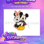 Free Minnie Bow Free Happy Mickey Hug Disney Free SVG - Instant Download