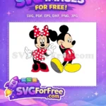 Free Polka Dot Bow Free Waving Hand Minnie Mouse Free SVG - Instant Download