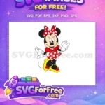Free Smiling Minnie Free Polka Dots Minnie Mouse Free SVG 2 - Instant Download