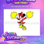 Free Cheerful Minnie Free Red Outfit Disney Free SVG - Instant Download