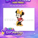 Free Cute Minnie Free Yellow Bow Disney Free SVG - Instant Download