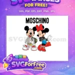 Free Smiling Mickey Free Minnie Mouse Moschino Free SVG - Instant Download
