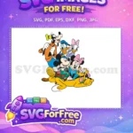 Free Goofy Donald Pluto Free Minnie Mouse Group Free SVG - Instant Download