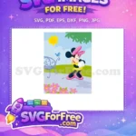 Free Cheerful Minnie Free Polka Dots Minnie Outdoor Free SVG - Instant Download
