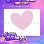 Free Minnie Mouse Heart Free Pink Cute Simple Free SVG - Instant Download
