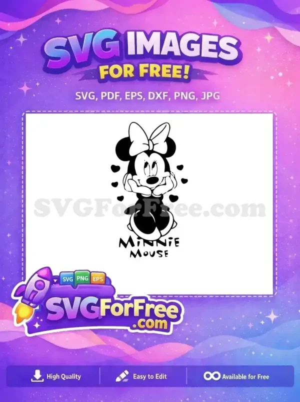 Free Adoring Minnie Free Hearts Minnie Mouse Disney Free SVG Free Adoring Minnie Free Hearts Minnie Mouse Disney Free SVG