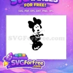 Free Smiling Minnie Free Bow Tie Disney Free SVG - Instant Download