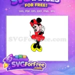 Free Red Bow Minnie Free Happy Expression Disney Free SVG - Instant Download