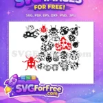 Free Cartoon Ladybug Illustrations Free Polka Dot Beetle Car Miraculous Ladybug Disney Free SVG - Instant Download