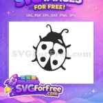 Free Spotted Ladybug Silhouette Free Cartoon Miraculous Free SVG - Instant Download