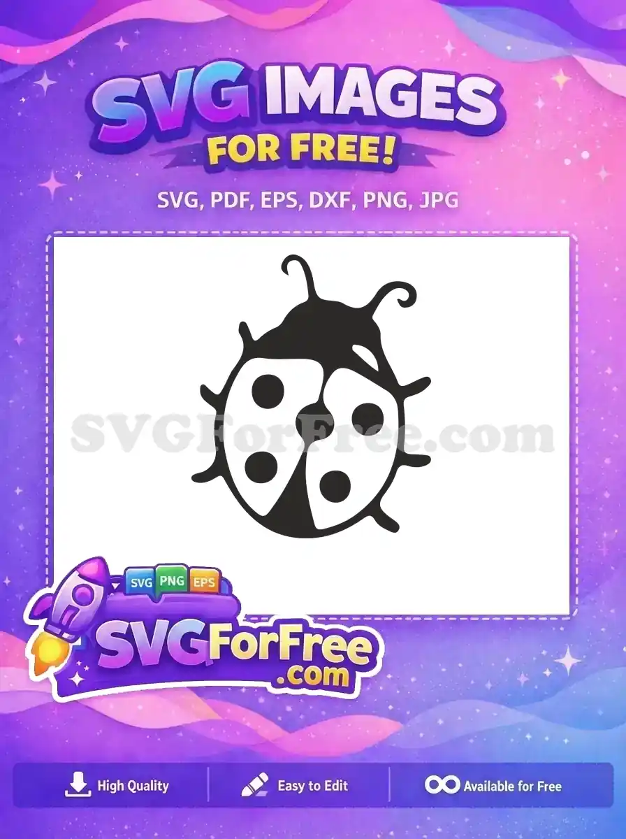 Free Spotted Ladybug Silhouette Free Cartoon Miraculous Free SVG