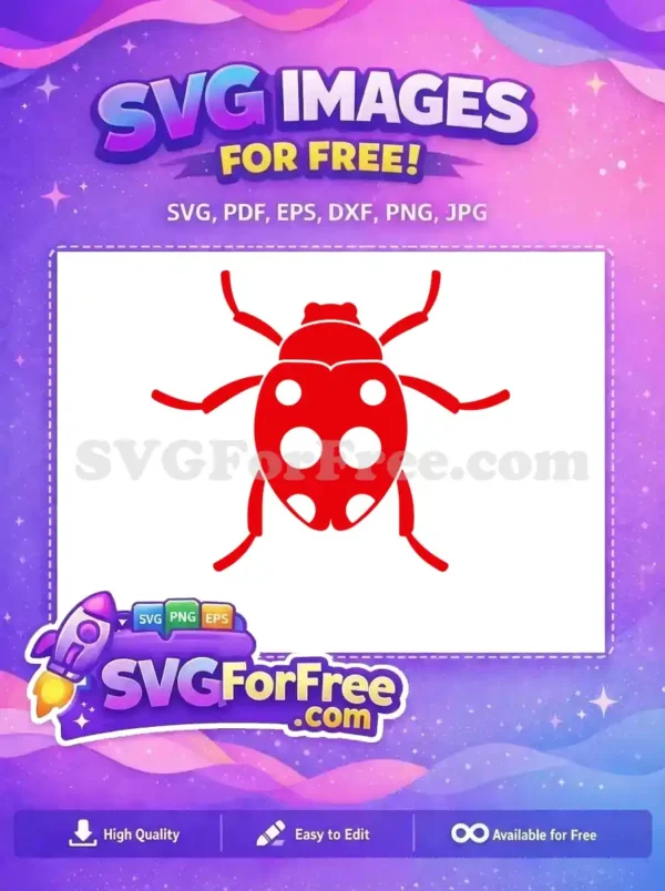 Free Red Ladybug Spots Free Silhouette Miraculous Free SVG