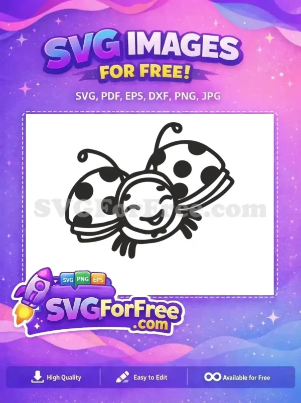 Free Smiling Ladybug Free Cartoon Miraculous Tales Free SVG