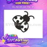 Free Ladybug Silhouette Free Black Spots Miraculous Free SVG - Instant Download