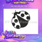 Free Black Ladybug Silhouette Free Spotted Wings Miraculous Disney Free SVG - Instant Download